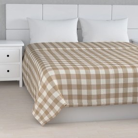 Dekoria Sprei, wit-beige geruit