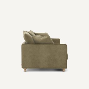 3-zits compacte slaapbank in linnen fluweel, LAZARE