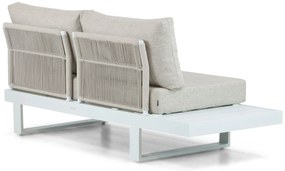 Hoek loungeset 6 personen Aluminium Wit  Lifestyle Garden Furniture Lorenzo