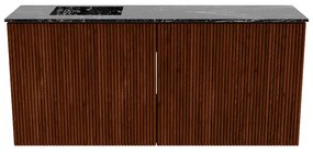 Mondiaz Joya DLux 90cm toiletmeubel ruby met wastafel faye links 1 kraangat lava