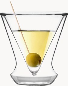 Dubbelwandige martini glazen Soho, 2-delig