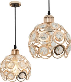 KRISTALLEN PLAFONDLAMP APP208-1C GOUD