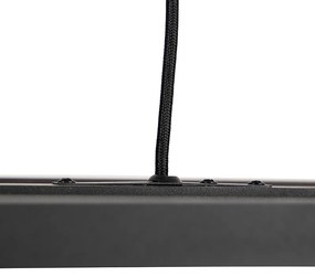 Eettafel / Eetkamer Smart hanglamp zwart 4-lichts incl. Wifi G95 - Big Cage Industriele / Industrie / Industrial E27 Binnenverlichting Lamp