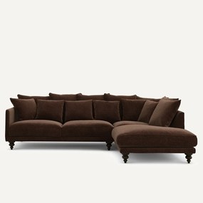 Chenille fluwelen hoekbank, Lazare