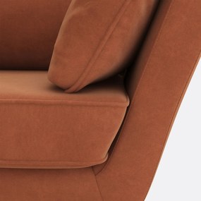 Fauteuil in fluweel Topim