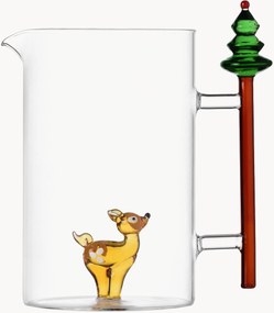 Handgemaakte karaf Woodland Tales van borosilicaatglas, 1.5 L