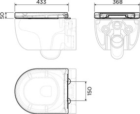 Clou Hammock softclose toiletzitting met quick release wit glans
