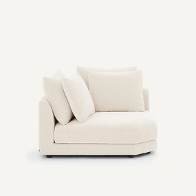 Modulair hoekbank in chenille fluweel, TIBERIO