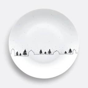 Set van 4 platte borden, Miwin