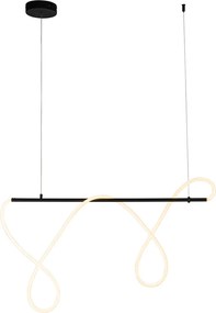 Design hanglamp zwart incl. LED 3-staps dimbaar - Danisha