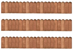 vidaXL Gazonranden 3 st 120 cm geïmpregneerd grenenhout