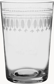 Mondgeblazen kristallen tumblers Ovals, 6-delig