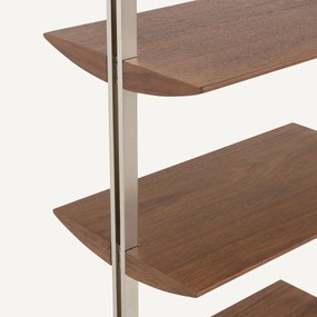 Boekenrek in notenhout L55 cm, Livel