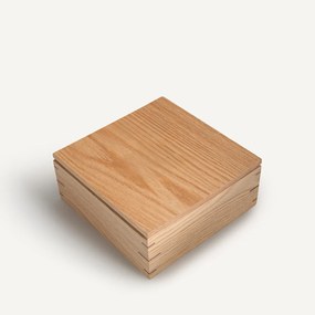 Tic-tac-toe-spel van massief eikenhout en massief notenhout, HIBASHI