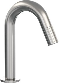 Brauer Stripe opbouw fonteinkraan met gebogen uitloop RVS geborsteld PVD