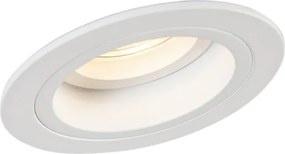 Smart inbouwspot wit rond kantelbaar incl. Wifi GU10 - Chuck