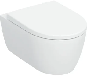 Geberit iCon Wandclosetset - 53x35cm - diepspoel - rimless - TurboFlush - softclose en quickrelease zitting - glans wit 503.045.00.1