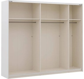 Goossens Kledingkast Easy Storage Sdk, 253 cm breed, 220 cm hoog, 2x 3 paneel spiegel schuifdeuren