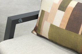 Lagos/Mindo verstelbare 5-zits stoel-bank loungeset - antraciet