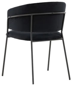 Jörn Eetkamerstoel - Stefan - Zwart - Fluweel - Jörn