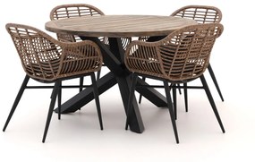 Intenso Azora/ROUGH-Y ø120cm dining tuinset 5-delig