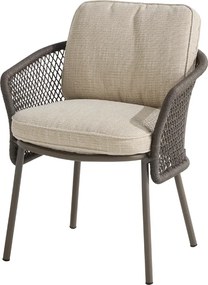 4 Seasons Outdoor Tobego tuinstoel Terre Tuinstoel bruin weerbestendig