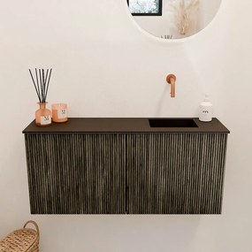 Mondiaz Joya 90cm toiletmeubel shadow met wastafel faye rechts zonder kraangat urban