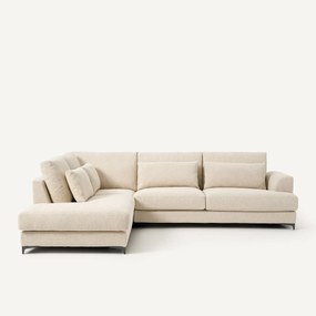 Hoekslaapbank links badstof, Marsile