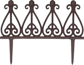 Esschert Design decoratief gietijzeren perkhekje - LxBxH: 37,7x1,3x29cm