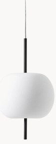 Dimbare hanglamp Kushi, mondgeblazen