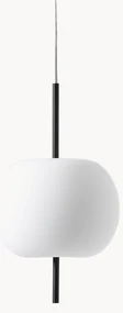 Dimbare hanglamp Kushi, mondgeblazen