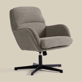 Kleine Fauteuil Draaibaar Grijsbruin