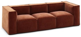 Modulaire bank, 3-zit, vintage ribfluweel Seven
