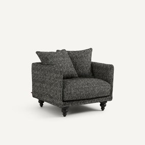Fauteuil in badstof, LAZARE