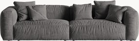 Modulaire fluwelen bank Martina (4-zits), B 320 cm
