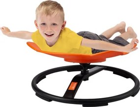 VEVOR Sensorische draaistoel voor kinderen, draagvermogen 100 kg, 360° draaistoel, sensorische speelgoedstoel voor autistische kinderen, draaistoel voor coördinatie, evenwicht, basis met olifantenmotief oranje