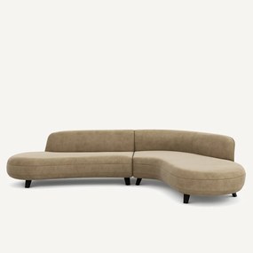 Hoekbank stonewashed fluweel, Rosebury