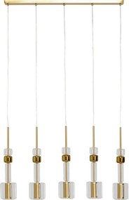 Hanglamp Goud En Glas 103 Cm