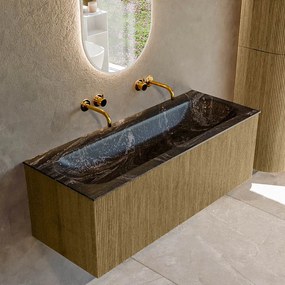 Mondiaz Kurve-dlux 120cm badmeubel dusk met 1 lade en wastafel big large midden zonder kraangat lava