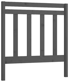 vidaXL Hoofdbord 81x4x100 cm massief grenenhout grijs