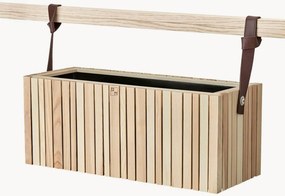 Zelfwatergevende hangende plantenpot GrowWIDE van essenhout