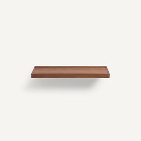 Wandplank in notenhout L60 cm, Tidder