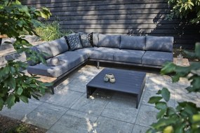 Exotan Hoek Loungeset - Bari - Antraciet - Aluminium - Polywood - Exotan