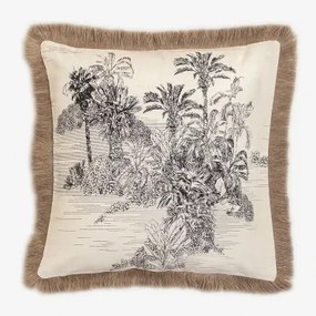 Vierkant Kussen 45x45 Cm Van Katoen Diwas B - Sklum