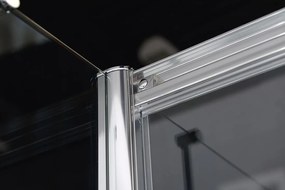 Polysan Lucis rechthoekige douchecabine met schuifdeur 150x70cm chroom