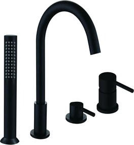 Mexen Alma badkraan, zwart - 75032-70