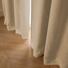 Verduisteringsgordijn van gewassen linnen, verborgen lipjes, Private