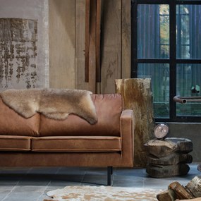 BePureHome Rodeo 2,5-zits Bank Leer Cognac