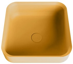 Mondiaz Binx Solid Surface waskom 36x36cm ocher