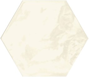 Wandtegel wit hexagon Terratinta Hexa 17x15cm lemon sorbet glans gerectificeerd